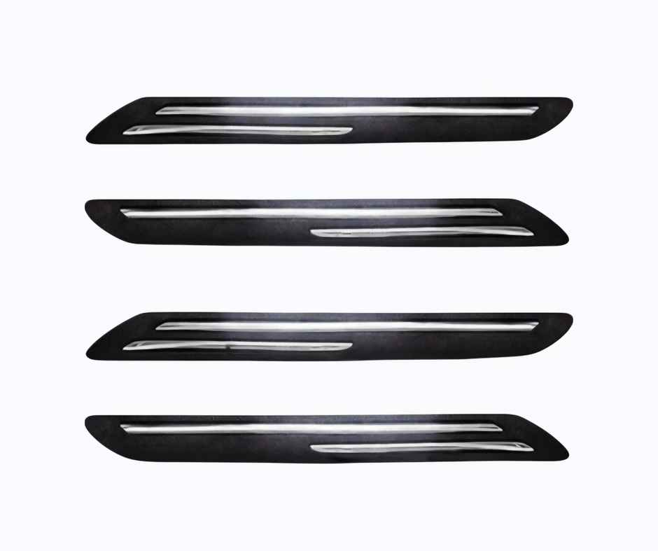 Motorzee Car Bumper Scratch Guard Strong and Durable Compatible with All Cars Carbon Style | Black