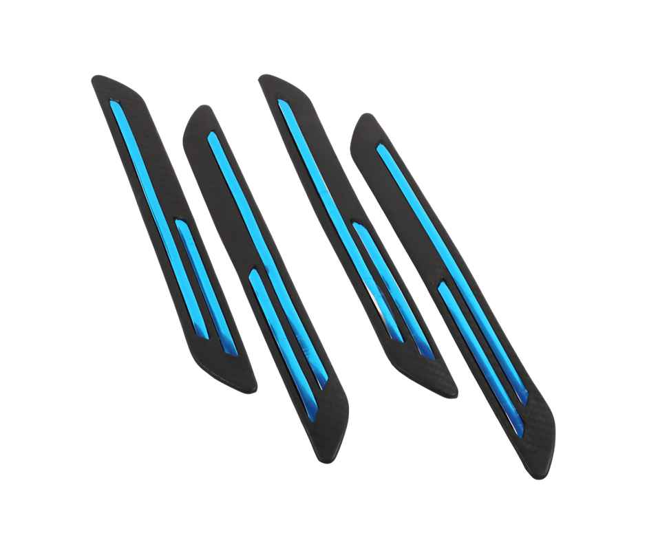 Motorzee Car Bumper Scratch Guard Strong and Durable Compatible with All Cars Carbon Style | Black
