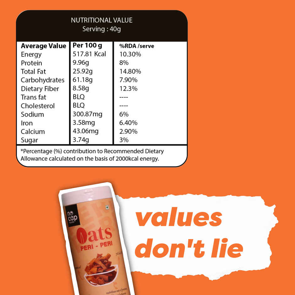 Nocap Oats Peri Peri Chips