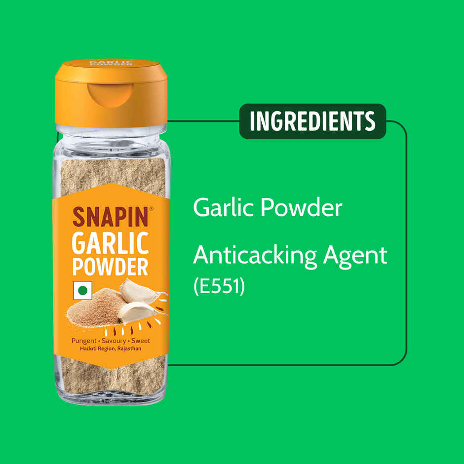 Snapin Garlic (Lahsun) Powder (40g) & Snapin White Onion Powder (40g) Combo