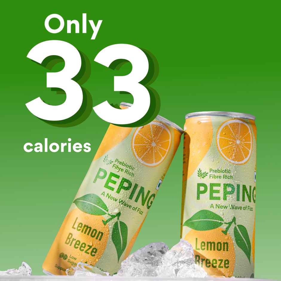Peping Prebiotic Fizzy Drink | Lemon Breeze