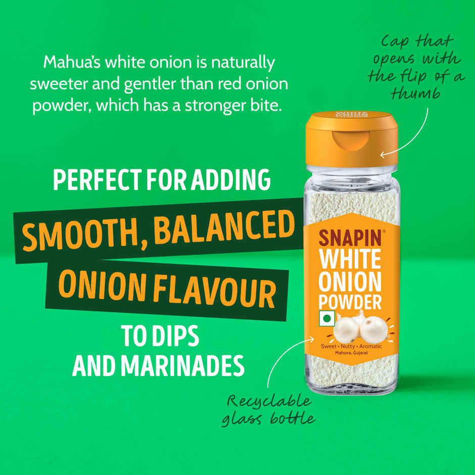 Snapin Garlic (Lahsun) Powder (40g) & Snapin White Onion Powder (40g) Combo