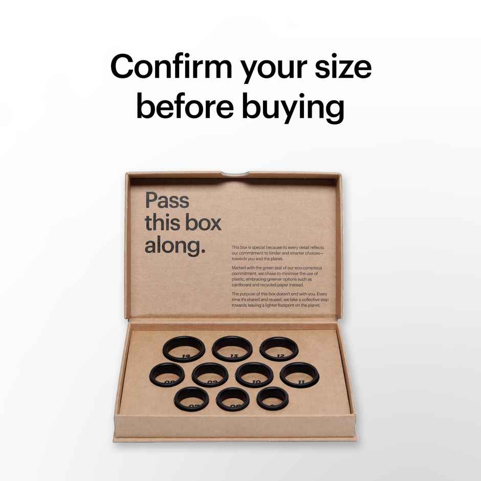 Ultrahuman Ring Air Sizing Kit - Size First Before You Buy - Choose From 10 Sizes - Sizes 5 To 14