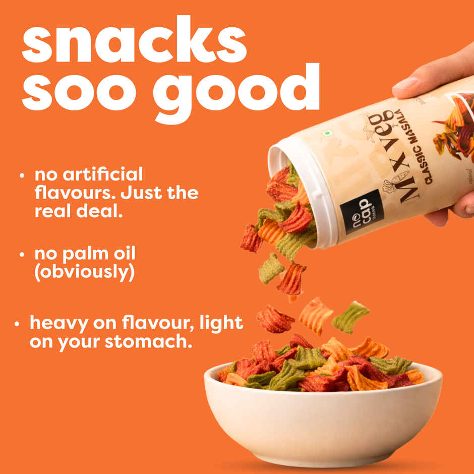 Nocap Mix Veg Classic Masala Chips