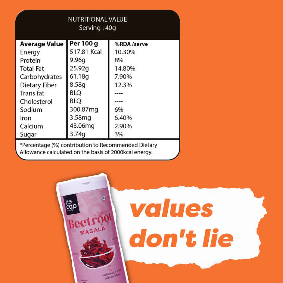 Nocap Beetroot Masala Chips