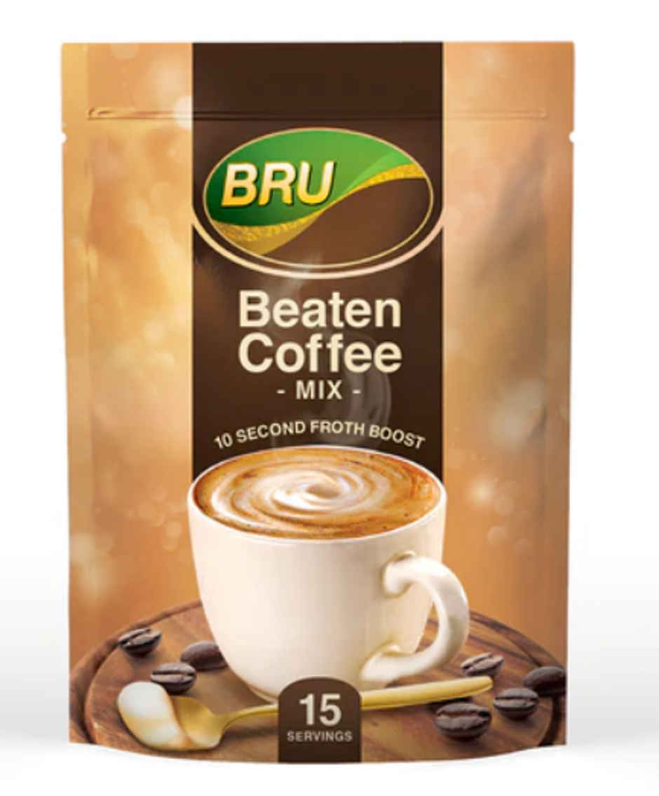 Bru Beaten Coffee Mix | Instant Powder Mix| Get Creamy|| Frothy Pheti Hui Coffee in 10 Seconds | 15 sachets