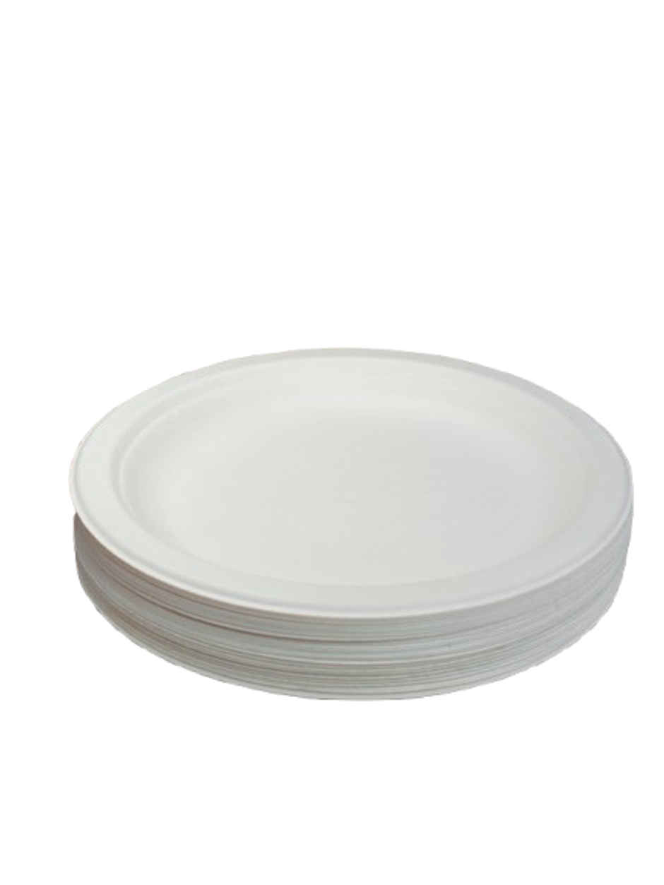 Disposable Round Plate | Pack of 25 | 7 inch | Antzco