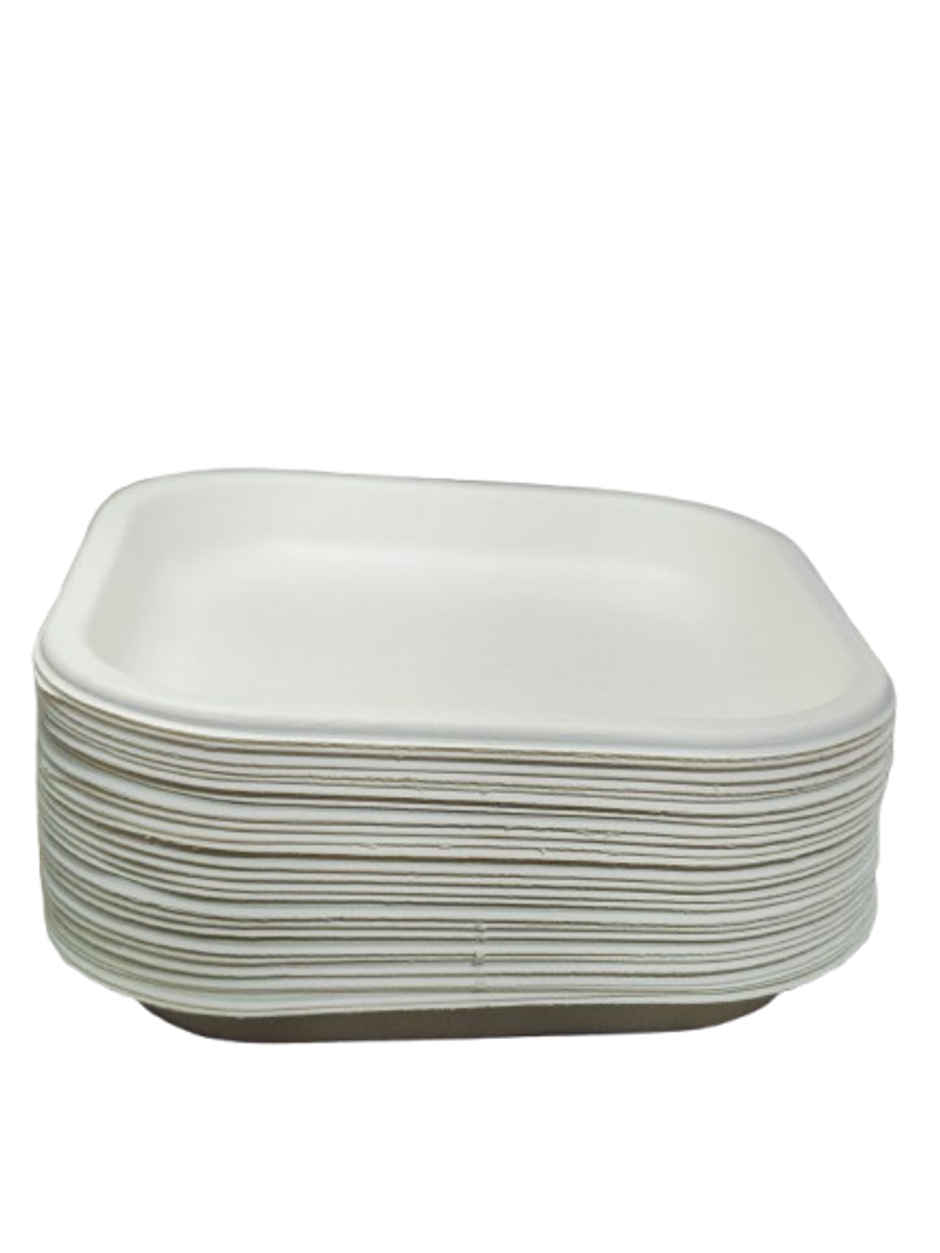 Disposable Square Plate | 6 inch | Pack of 25 | Sn Cd 5.5 | Antzco