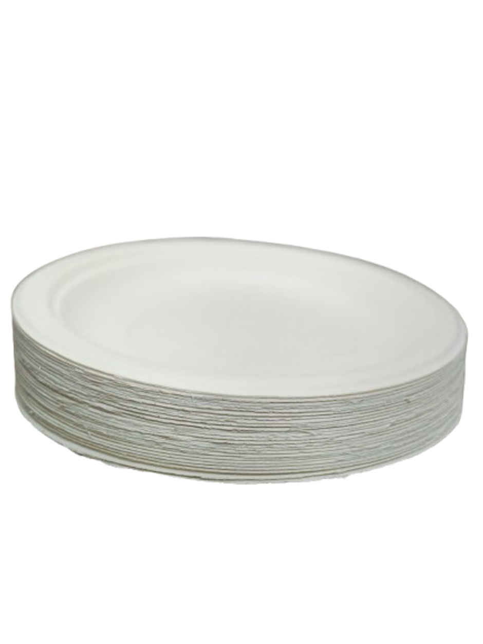 Disposable Round Plate | 6 inch | Pack of 25 | Antzco