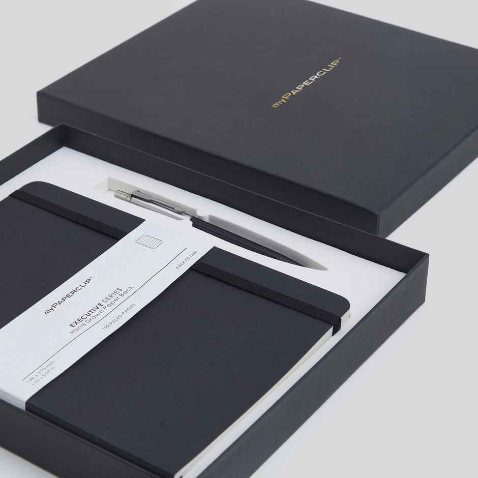 myPAPERCLIP X Parker Gift Set Executive Series Notebook + Parker Jotter Pen Parker Nbset