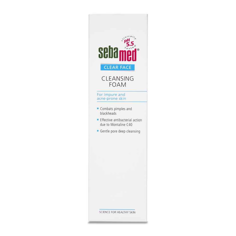 Sebamed Clear Face Cleansing Foam | pH 5.5 I Combats Pimples, Blackheads