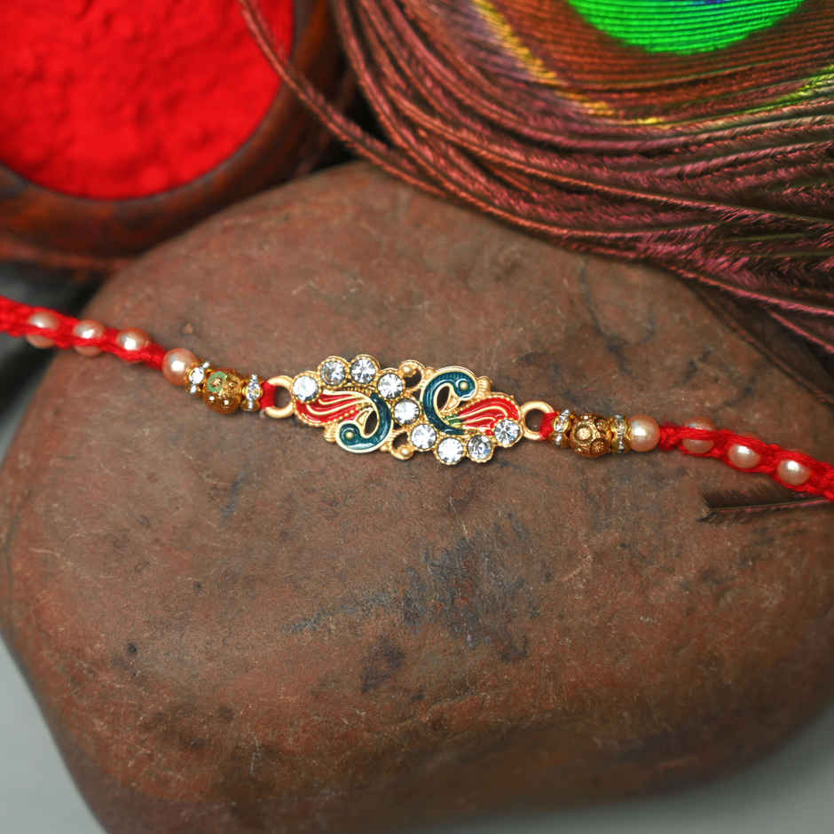 Aurum Assorted Mayur Rakhi - Colorful Set