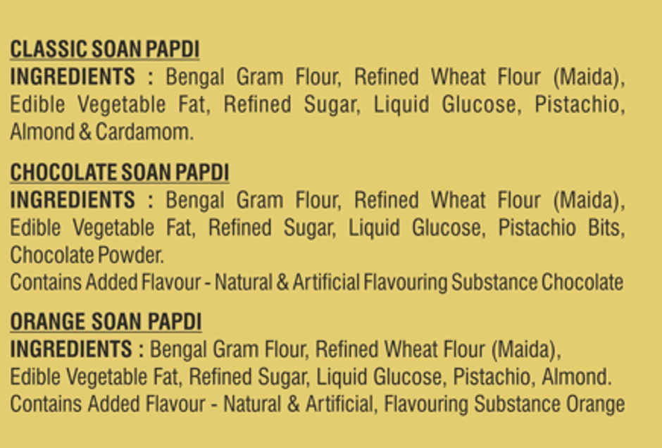Karachi Bakery Assorted Soan Papdi Classic Orange & Chocolate