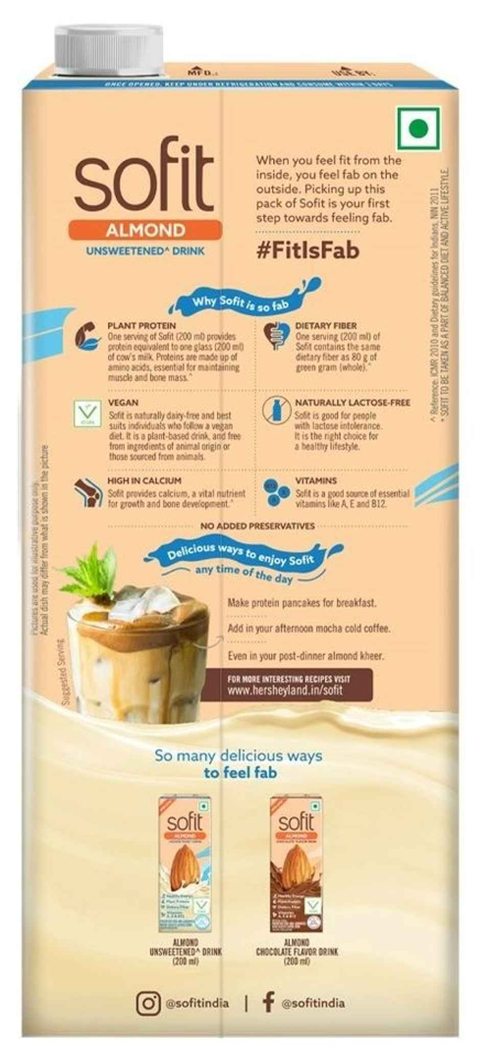 Sofit Unsweetened Almond Milk Drink