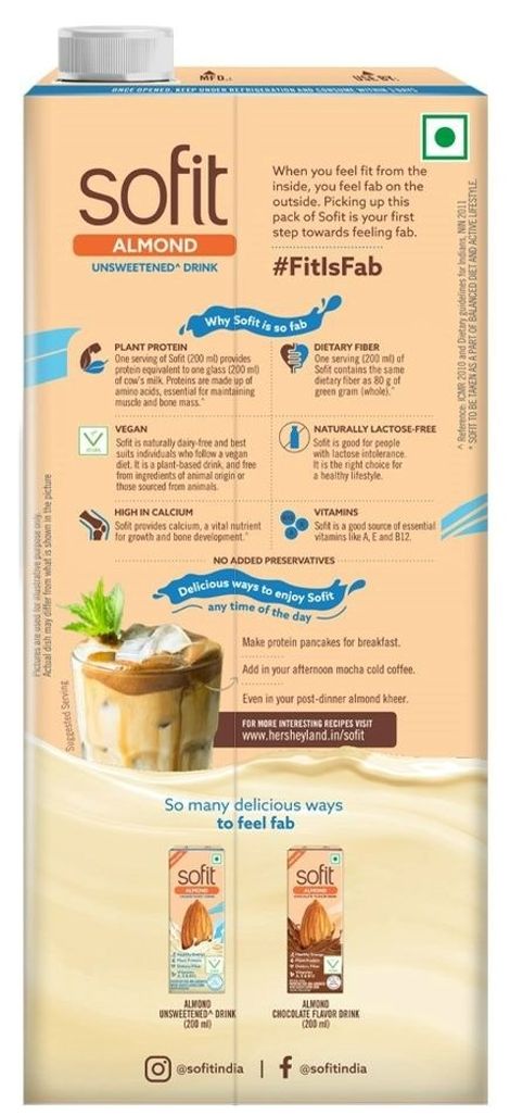 Sofit Unsweetened Almond Milk Drink