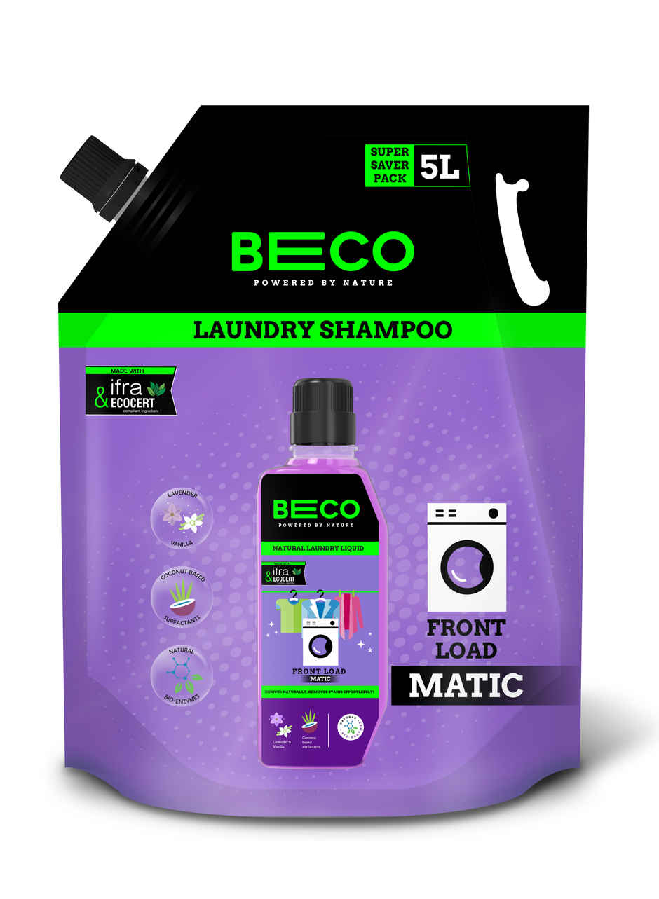 BECO Front Load Laundry Detergent Liquid Refill Pouch