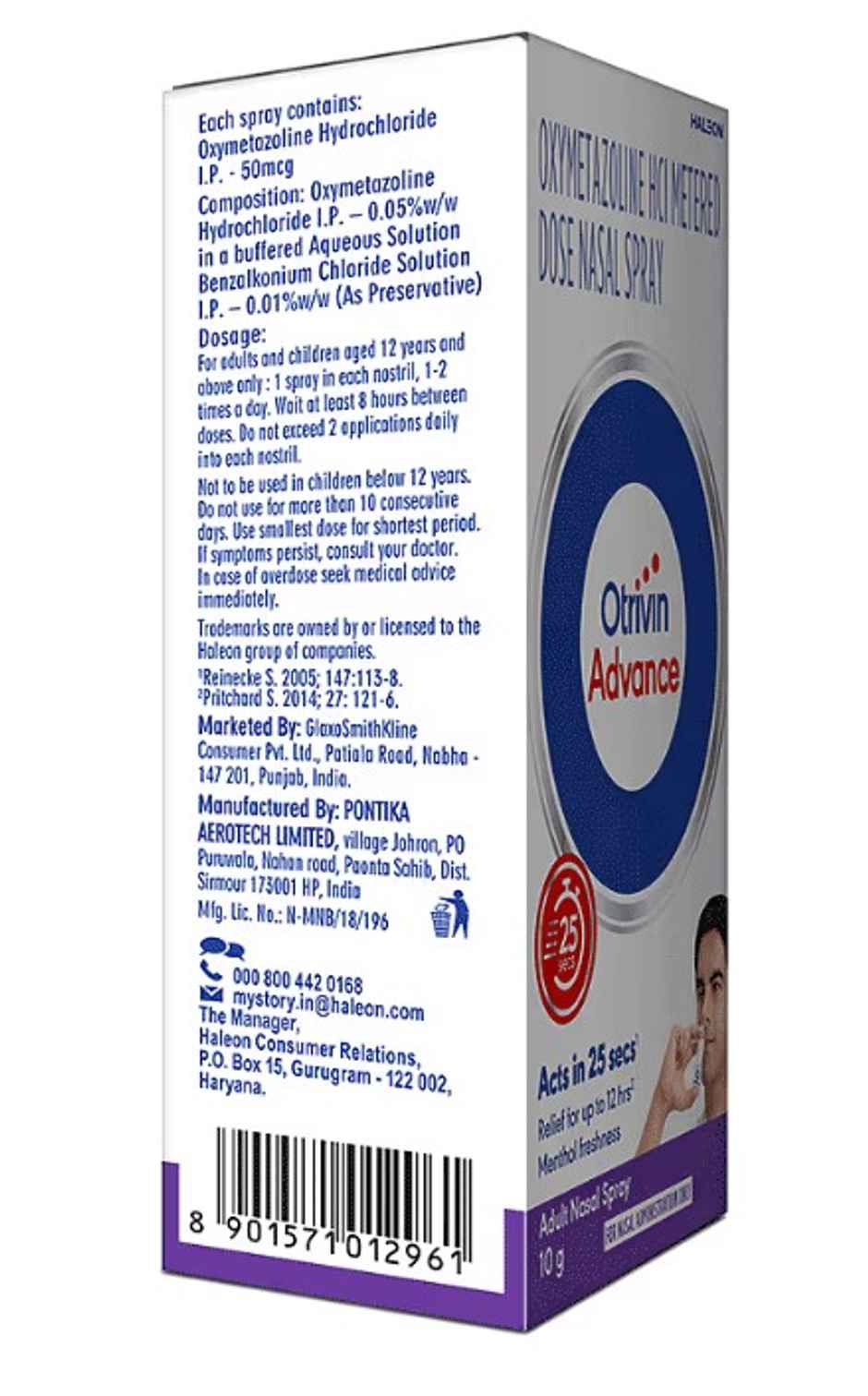 Otrivin Advance Nasal Spray