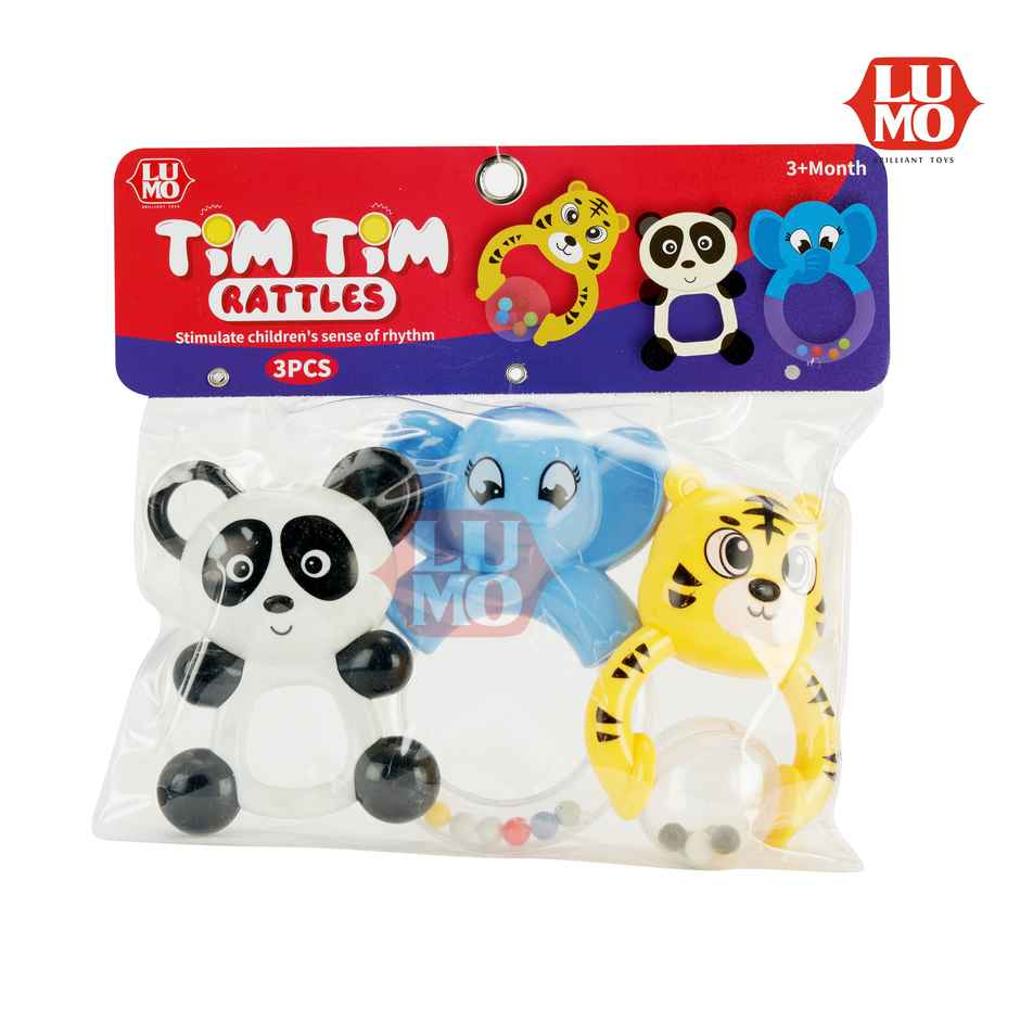 Lumo Tim Tim Rattles - 3 Pcs
