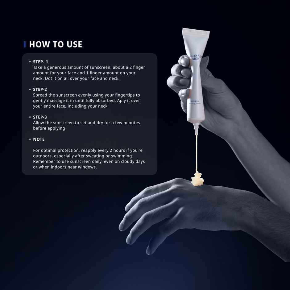 REGINALD MEN Moisturising Sunscreen - SPF 50+ PA++++ For Tan Free And Glowing Skin