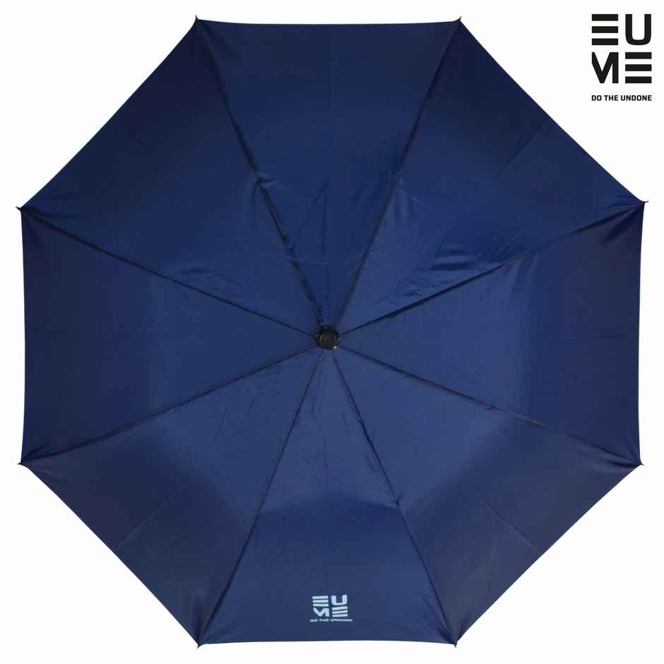 EUME Leatrix Lemon Umbrella 21 Inch 2-Fold Auto-Open | Canopy 42 Inch | Navy Blue