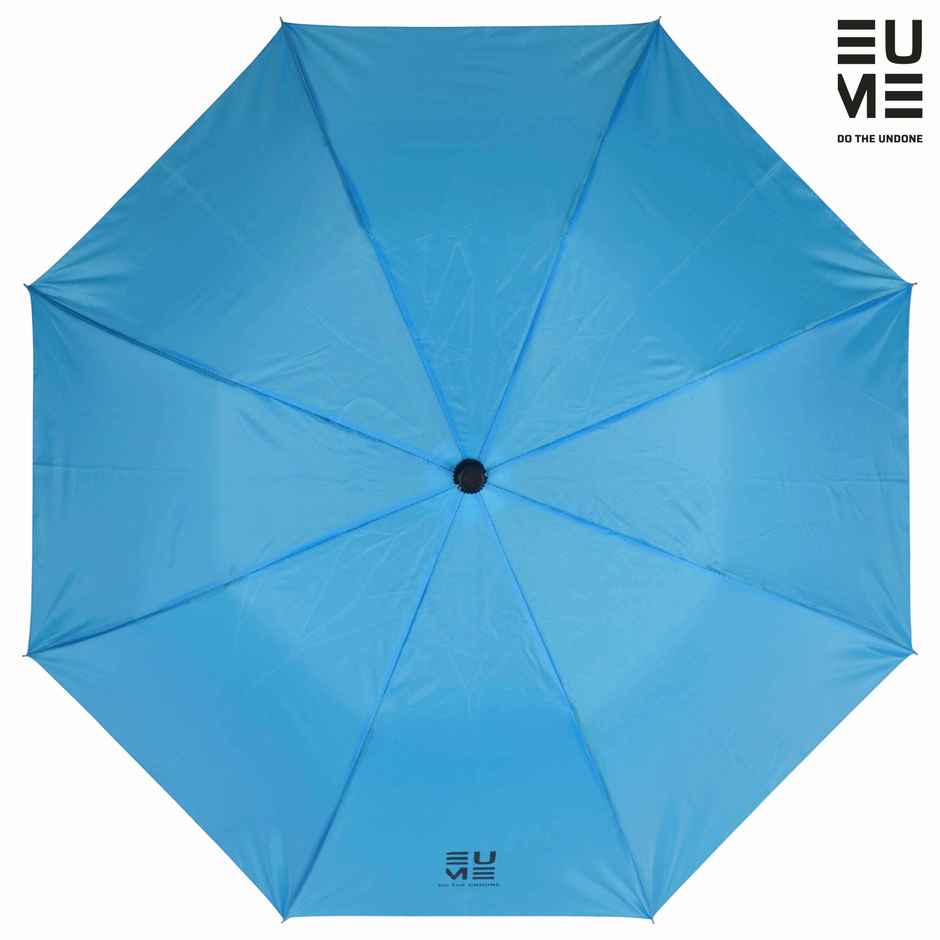 EUME Leatrix Auto-Open Lemon Umbrella | Blue | 21 Inch | 2 Fold