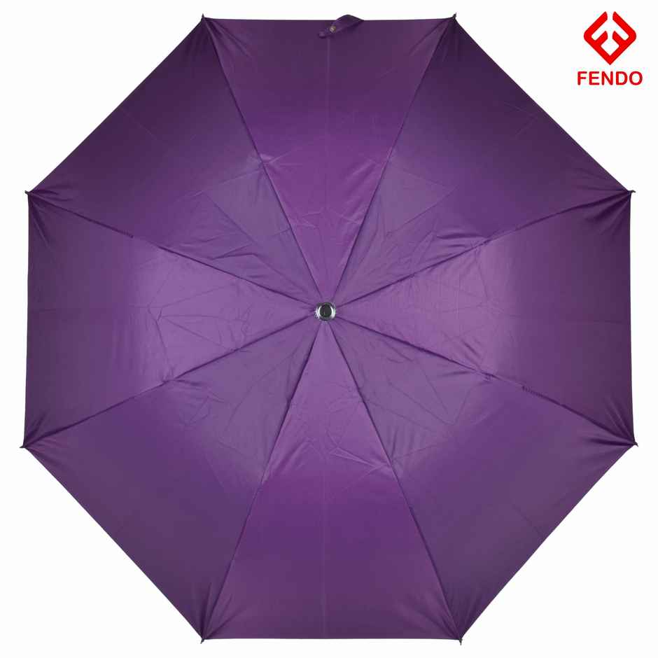Fendo Laura 2 Fold Auto Open 24.5 Inch Sun & Rainproof Umbrella For Men & Women | Mid Violet