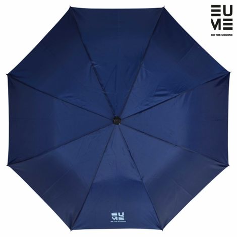 EUME Leatrix Lemon Umbrella 21 Inch 2-Fold Auto-Open | Canopy 42 Inch | Navy Blue