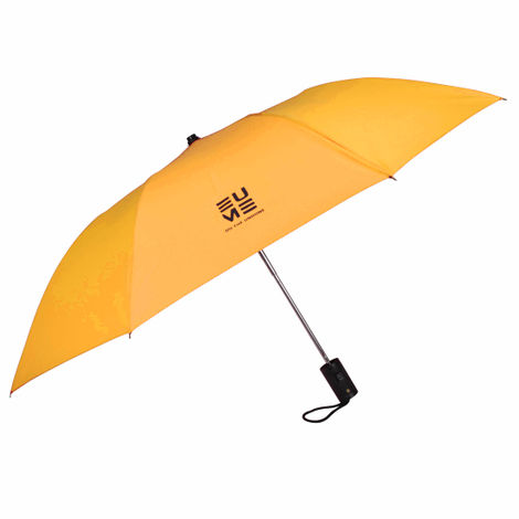 EUME Leatrix 21 Inch 2 Fold Auto-Open Lemon Umbrella | Golden Yellow