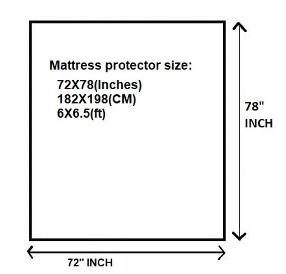 BAY6 Brown Terry Cotton 220 GSM Waterproof Mattress Protector For King Size Bed