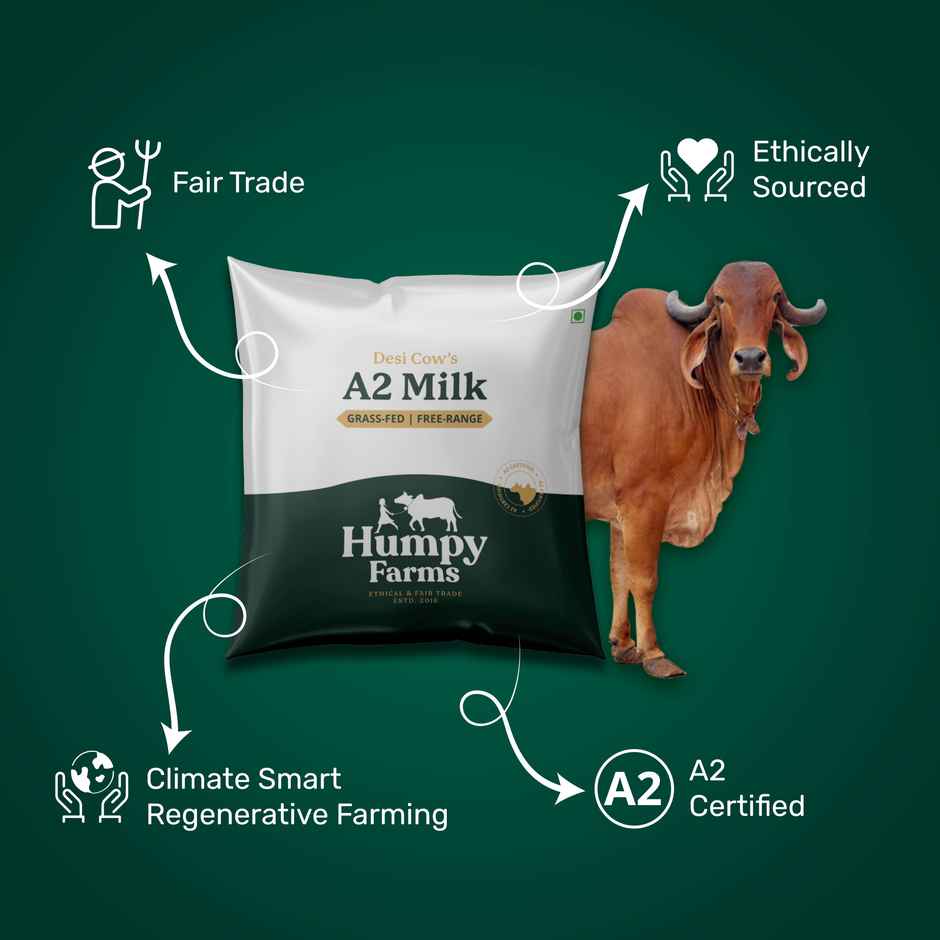 Humpy A2 Cow Fresh Milk | Pouch