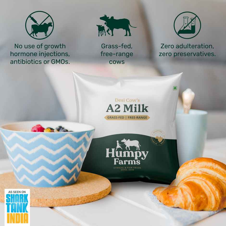 Humpy A2 Fresh Cow Milk (Pouch) Combo