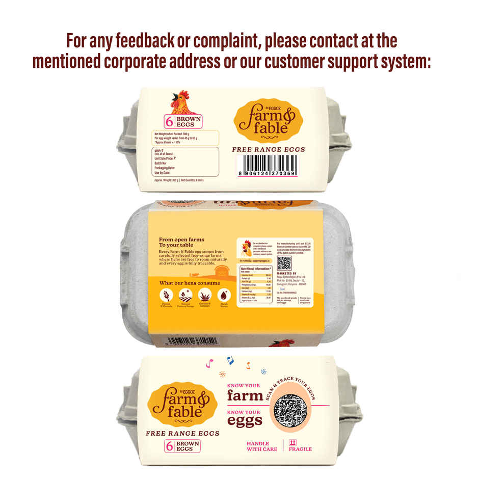Eggoz Free Range Herbal Fed Brown Eggs