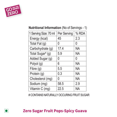 Go Zero Spicy Guava Low Calorie Guilt Free Ice Cream Popsicle Combo