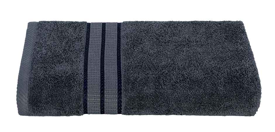 Superspun 100% Cotton- 420 Gsm- Vodre- Single Piece- Bath Towel- Size:70 x 140 - Grey
