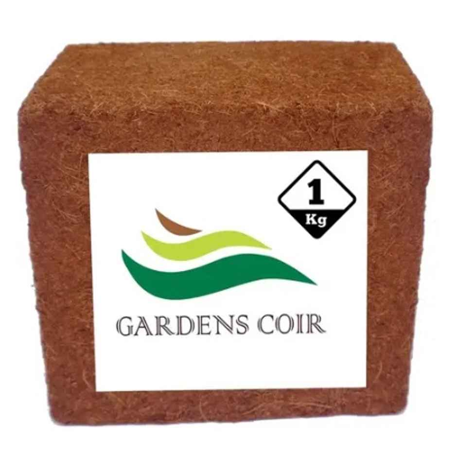 Gardens Coir Cocopeat Block | 10.5X15cm | Home Gardening