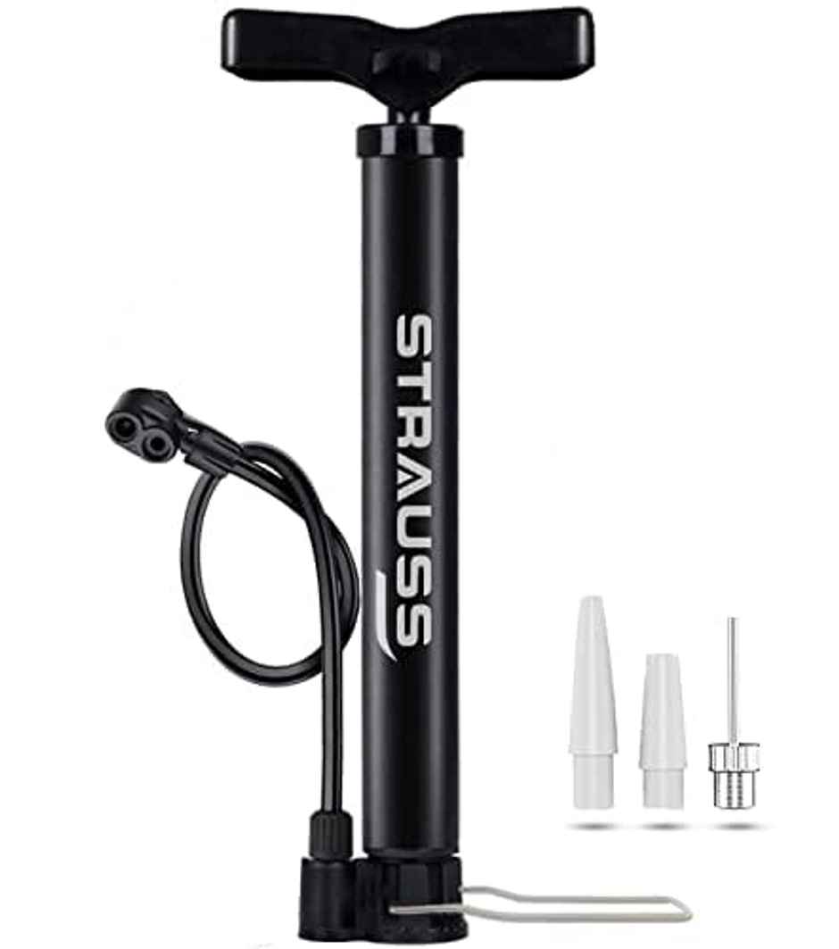 Strauss Bicycle Air Pump, (Black)