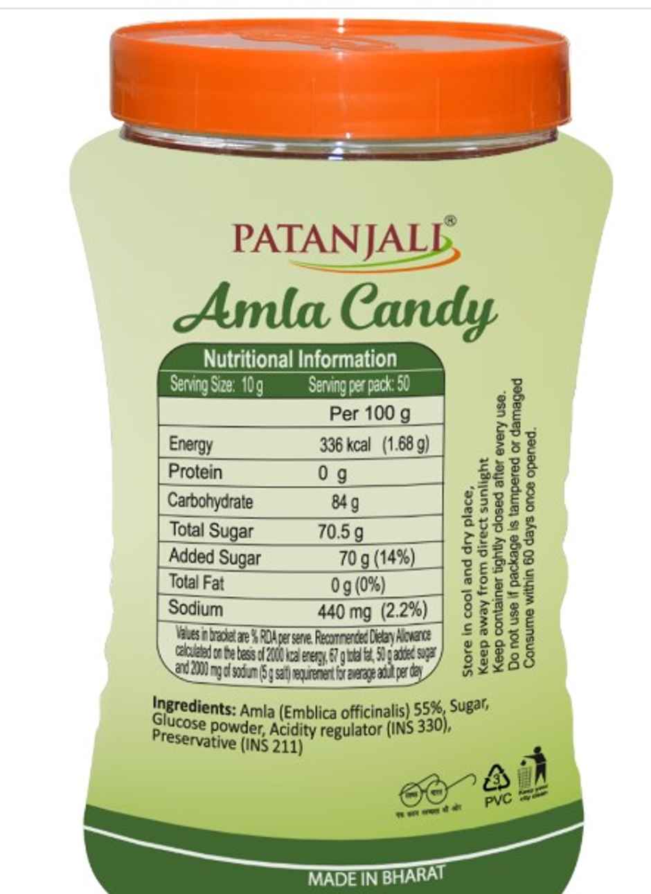 Patanjali Ayurveda Amla Candy 500g