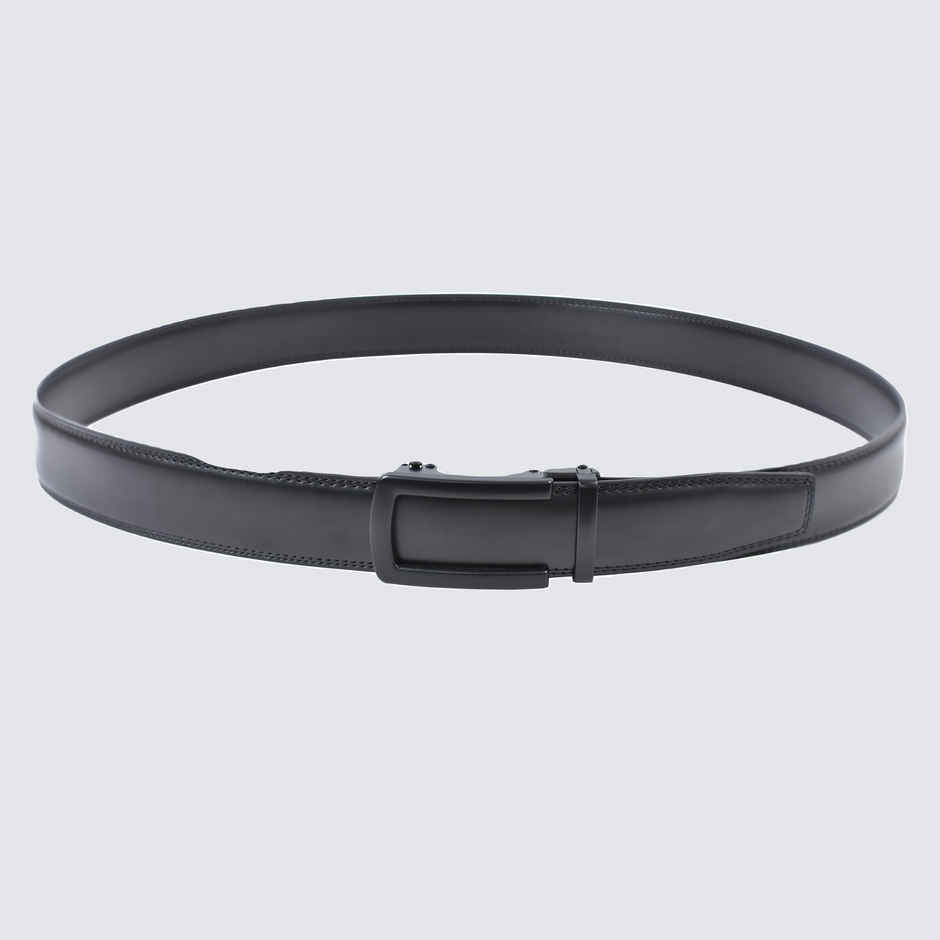 Wildhorn Men's Premium Leather Belt with Auto-Lock Buckle | Black