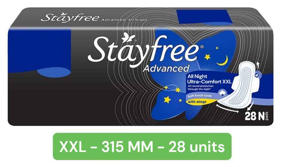 Stayfree Advanced Nights Sanitary Pads | XXL | 28 pcs
