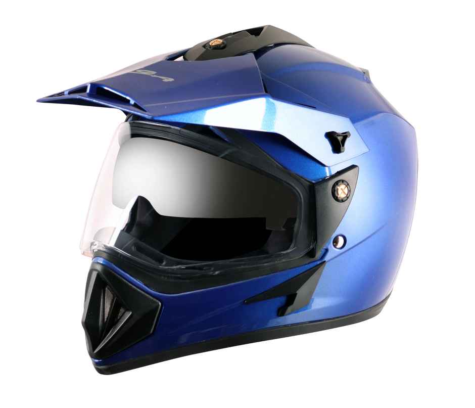 Vega Off Road D/V Lightweight Full Face Helmet- M.Blue M