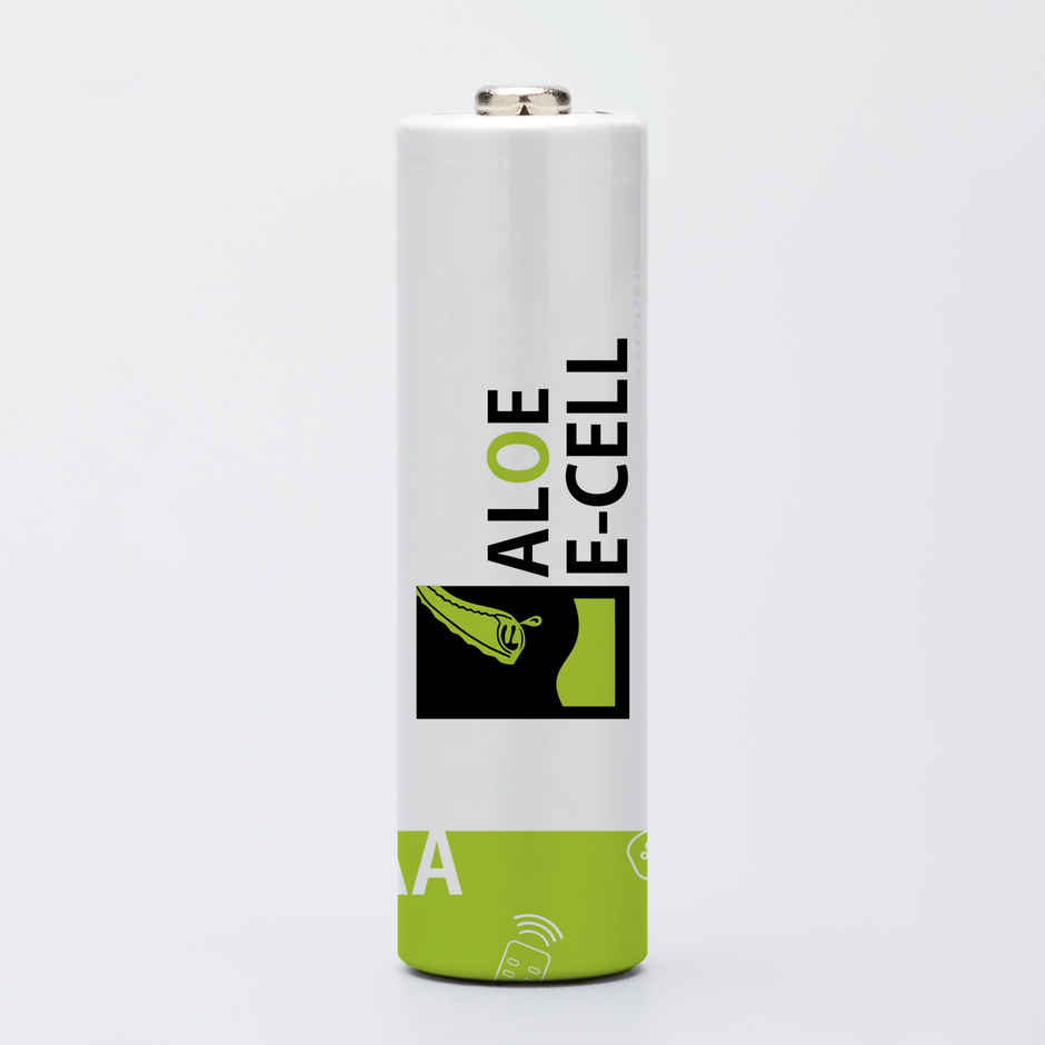 Aloe E-Cell World's First Aloe Vera Powered 100% Eco Friendly AA Battery-Pack of 6