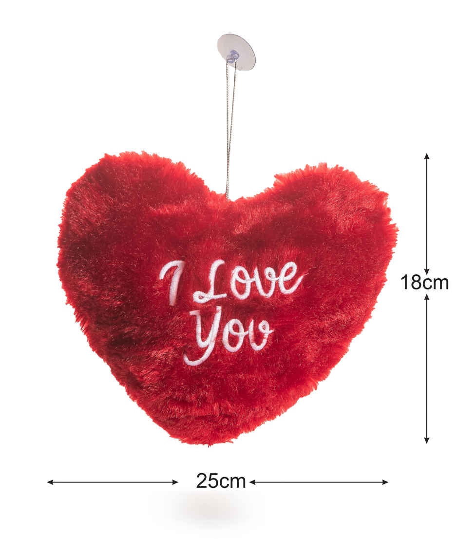 Cadbury Bournville Rich Cocoa 70% Dark Chocolate Bar(80gms) & I Love You Heart Cushion(25X18Cm)- Red(1pc) Combo