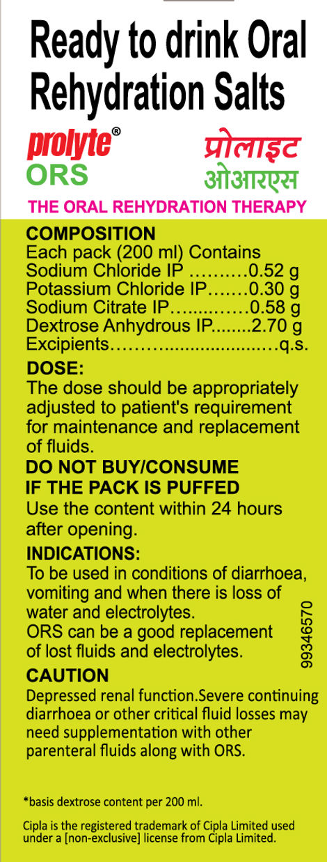 Cipla Prolyte ORS Nimbu Paani