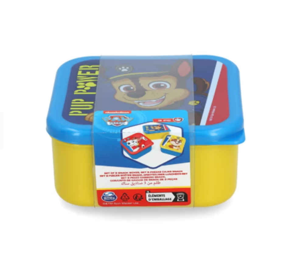Striders Nesting Snack Boxes Set Paw Patrol Pup Power