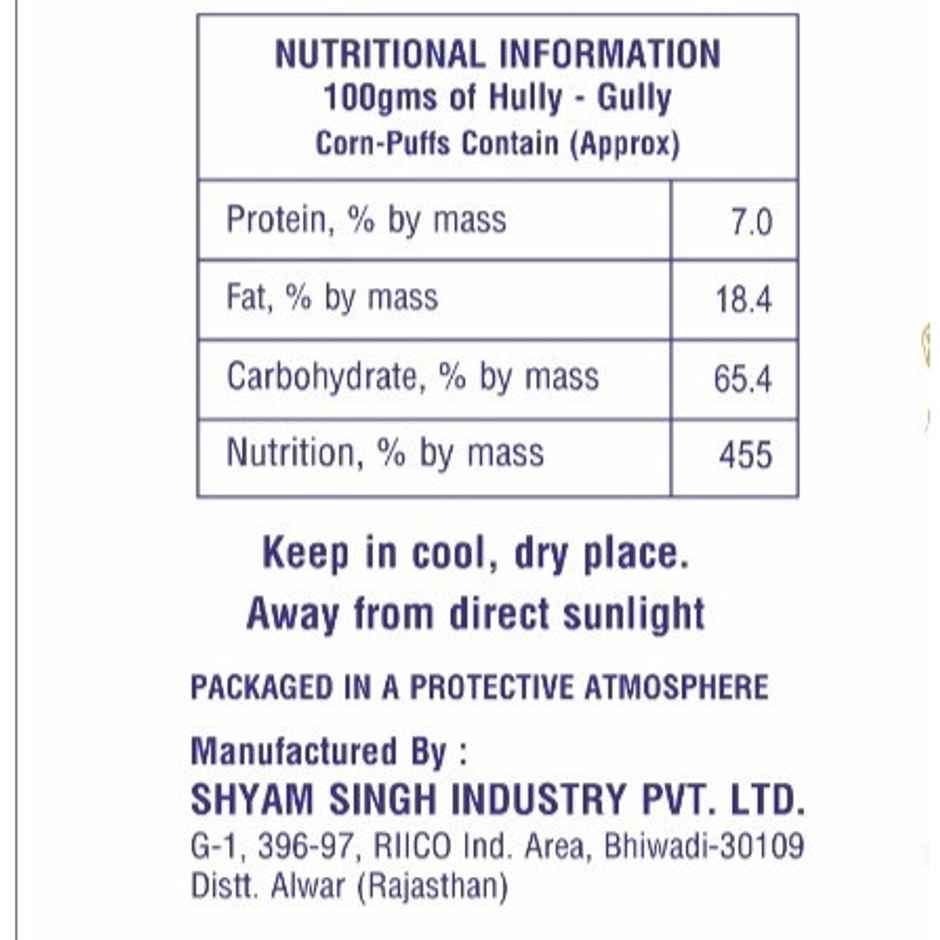 Hully Gully Classic Salted Corn Puffs