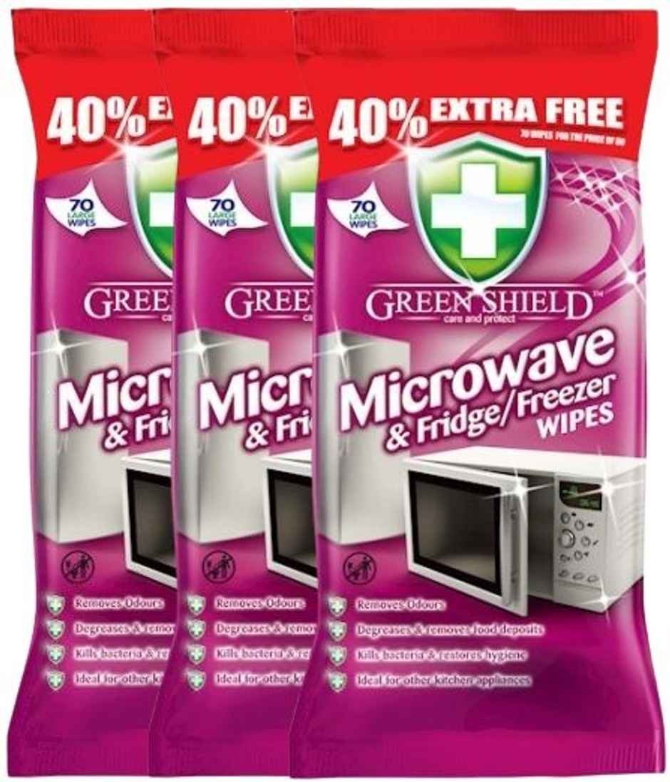 Greenshield Anti Bacterial Microwave & Fridge Wipes