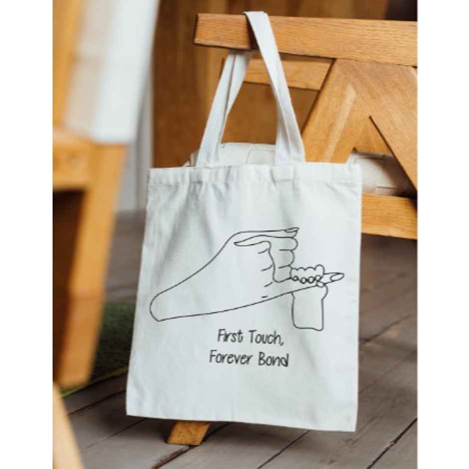First Touch Forever Bond Tote Bag | Mad Over Print