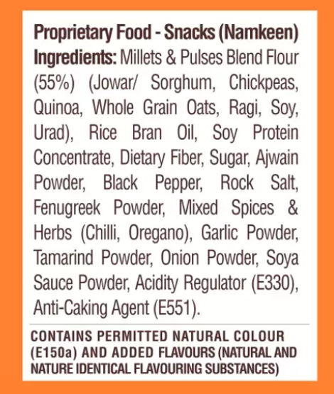 Ritebite Max Protein Peri Peri 10G Multigrain Protein Chips, Healthy Snacks & Munchies