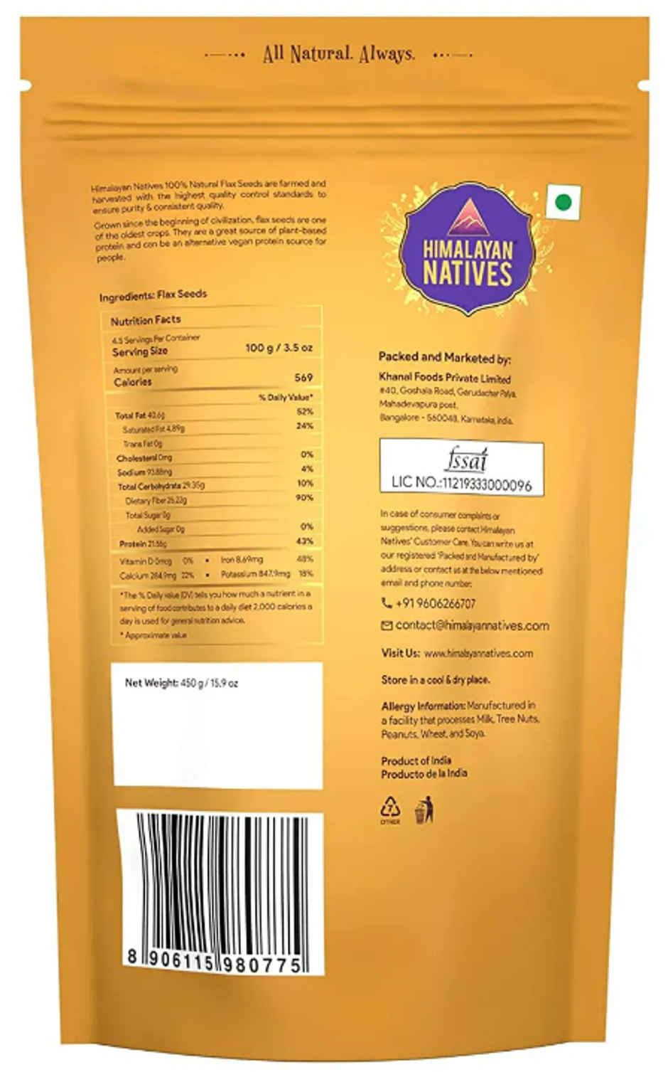 Himalayan Natives Flax Seeds