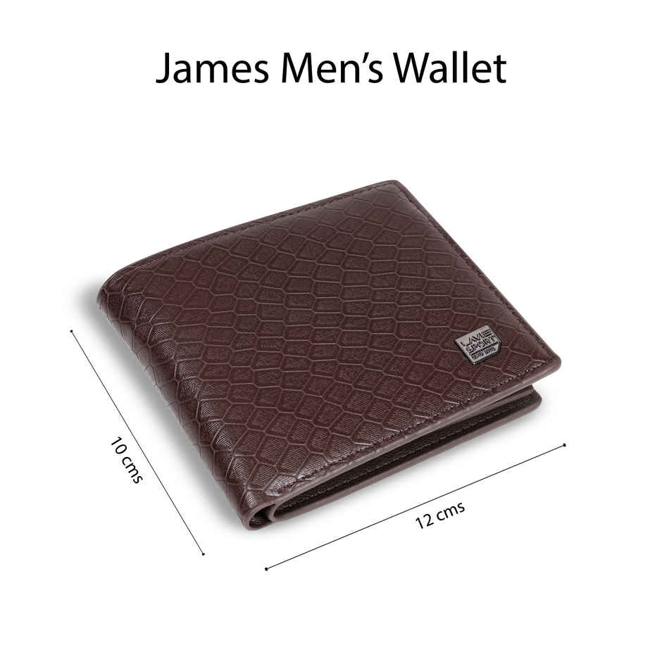 Lavie Sport James Men's Wallet | 5 Card Slots | Biofold Wallet | Synthetic Leather | Purse - Tan